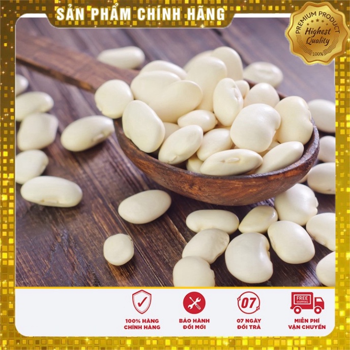 Đậu Trắng Tây 500G  non GMO Hạt To Nấu Chè Xôi Súp Soup Thơm Ngon