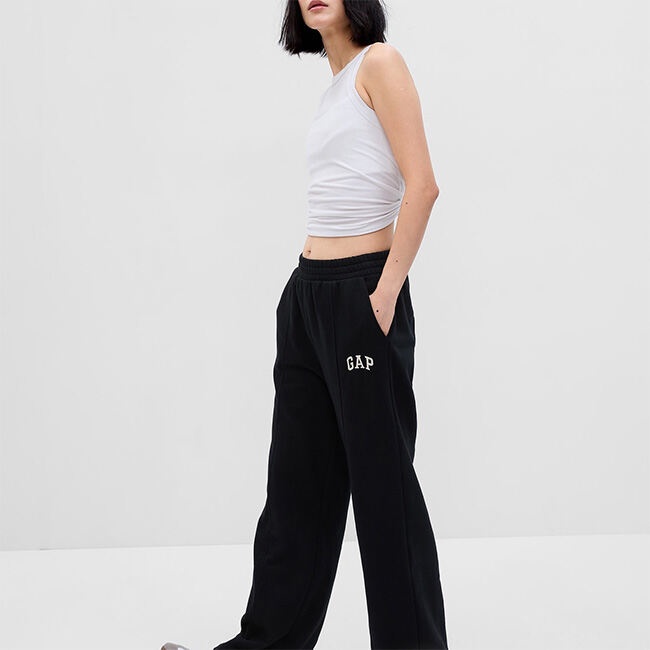GAP - Quần Thun Dài Nữ - Logo Wide Leg Pant 570067-00