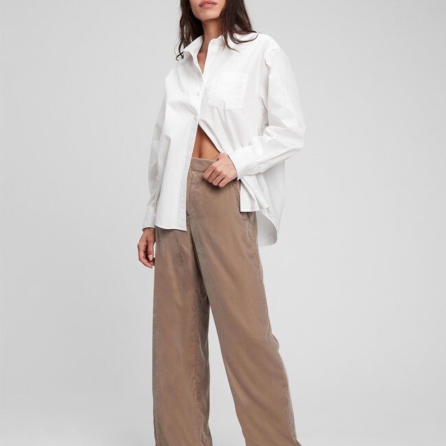 GAP - Quần Vải Dài Nữ - Velvet Wide Leg 778799-00