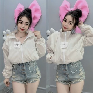[S01] Áo khoác nữ Áo khoát nữ gió dù 2 lớp chống nắng sticker hàng bao chất cực chất-A2042