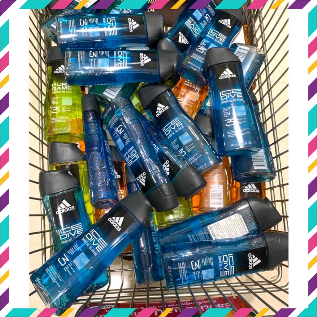 Tắm, Gội, Rửa Mặt 3in1 Adidas 400ml Thái