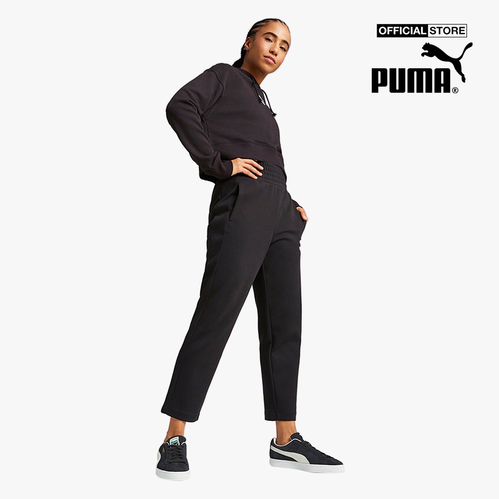 PUMA - Quần dài tập luyện nữ phom suông T7 High Waist 538260-01