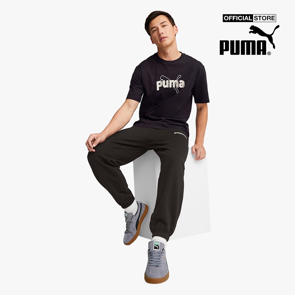 PUMA - Áo thun nam cổ tròn tay ngắn TEAM Graphic 538256-01