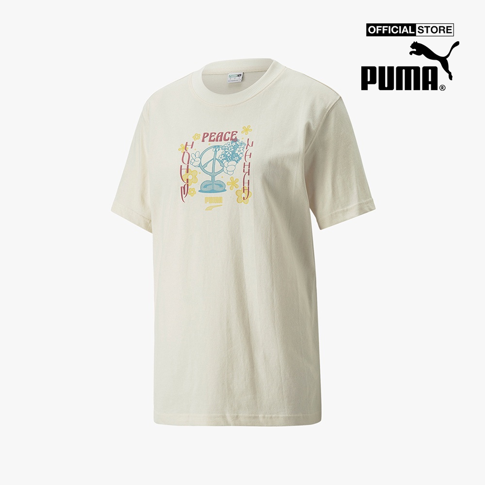 PUMA - Áo thun nữ tay ngắn Downtown Relaxed Graphic 535743-99
