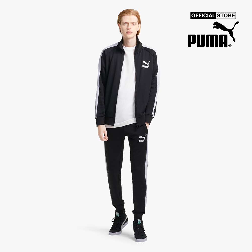 PUMA - Áo khoác thể thao nam cổ cao Iconic T7 Sportstyle 530094-01