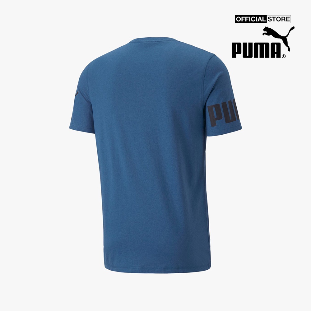 PUMA - Áo thun nam cổ tròn tay ngắn Power 849922-17