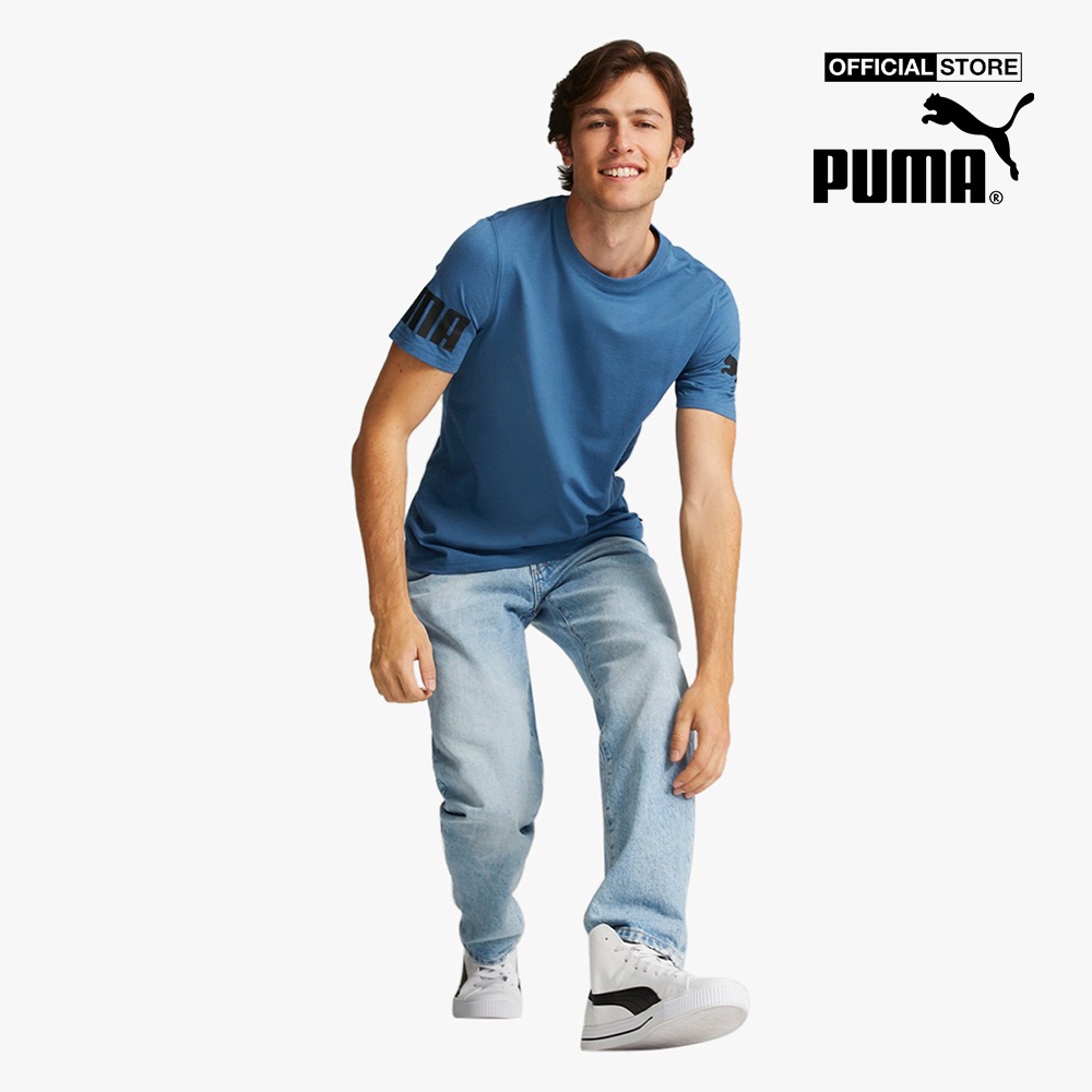 PUMA - Áo thun nam cổ tròn tay ngắn Power 849922-17