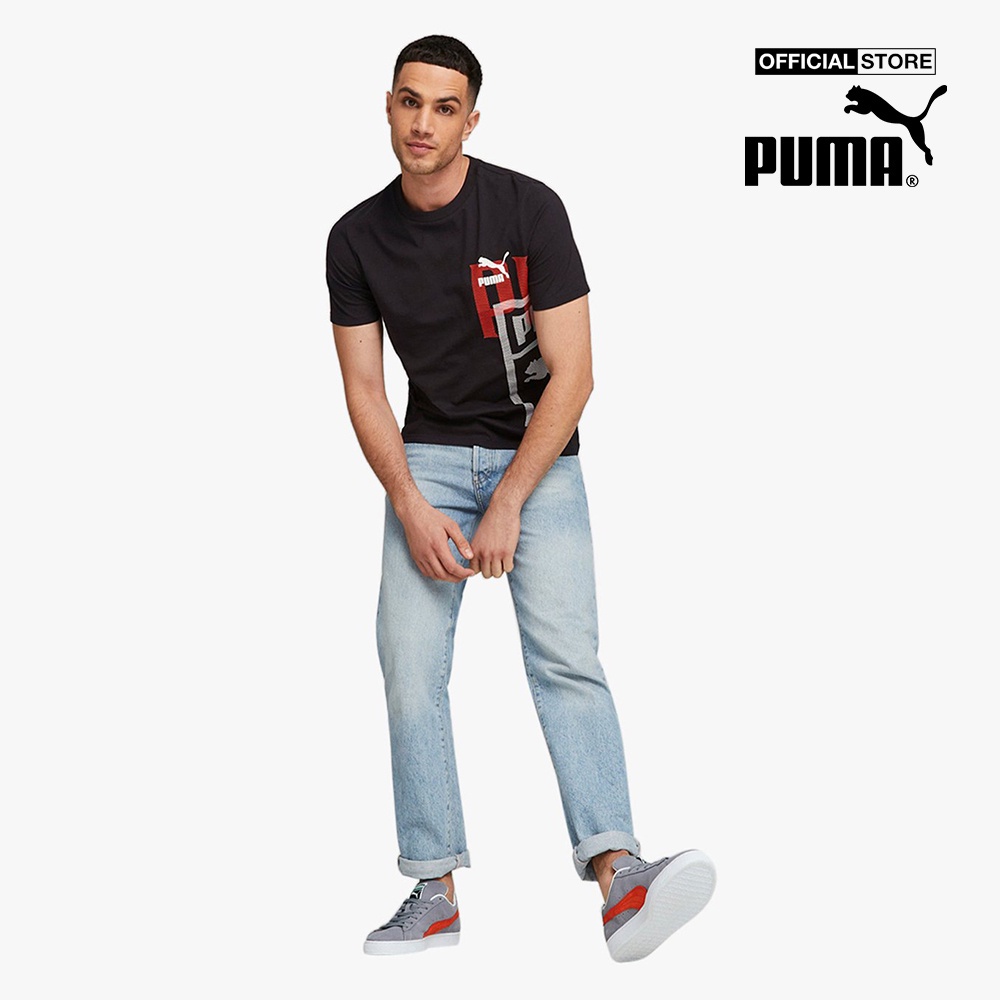 PUMA - Áo thun nam cổ tròn tay ngắn Classics Gen 538187-01