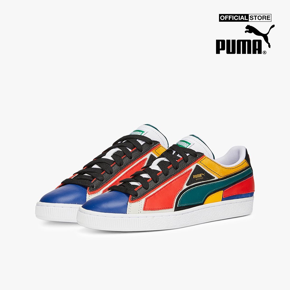 PUMA - Giày sneakers unisex cổ thấp Suede Layers 387480-01