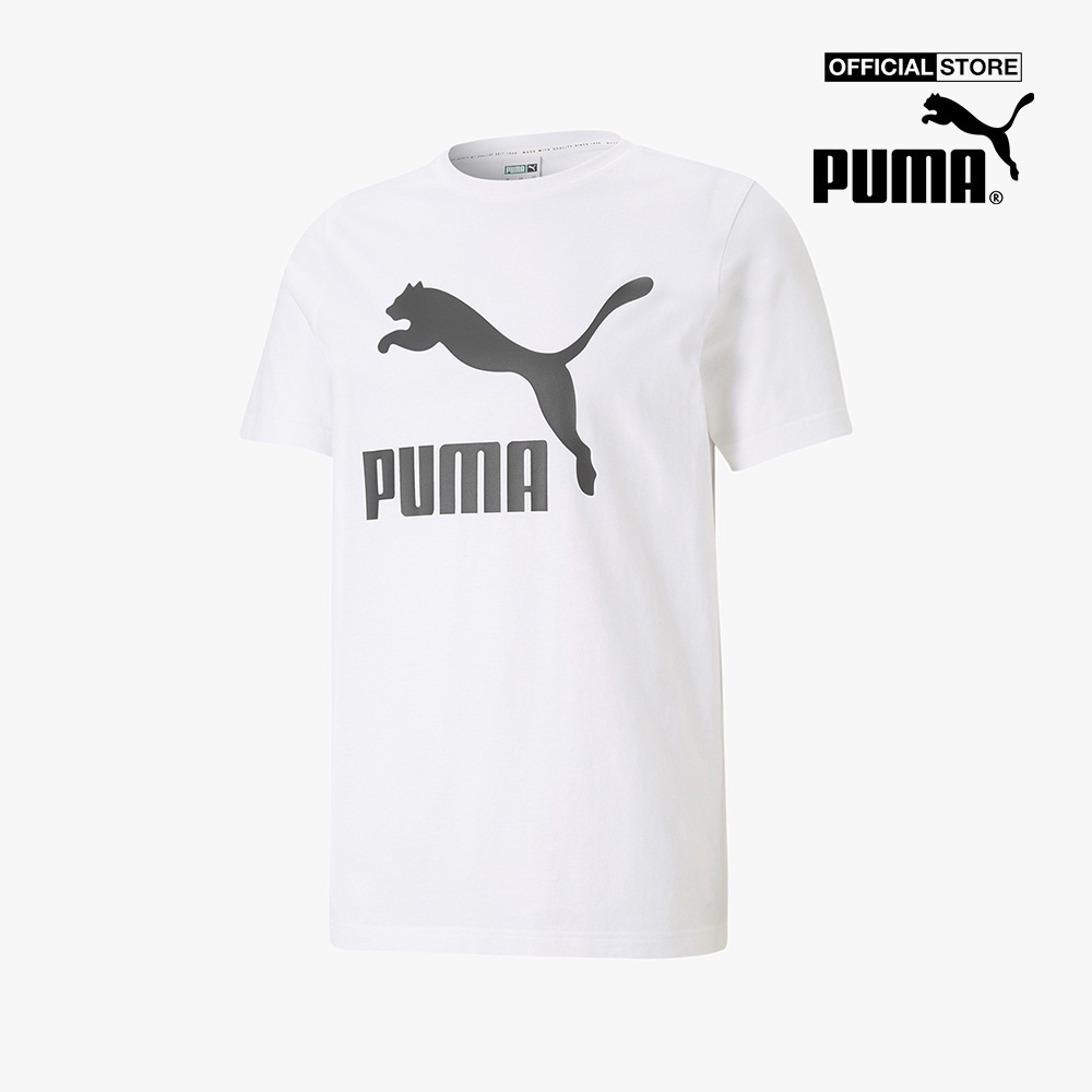 PUMA - Áo thun nam cổ tròn ngắn tay Classics Logo 530088-02