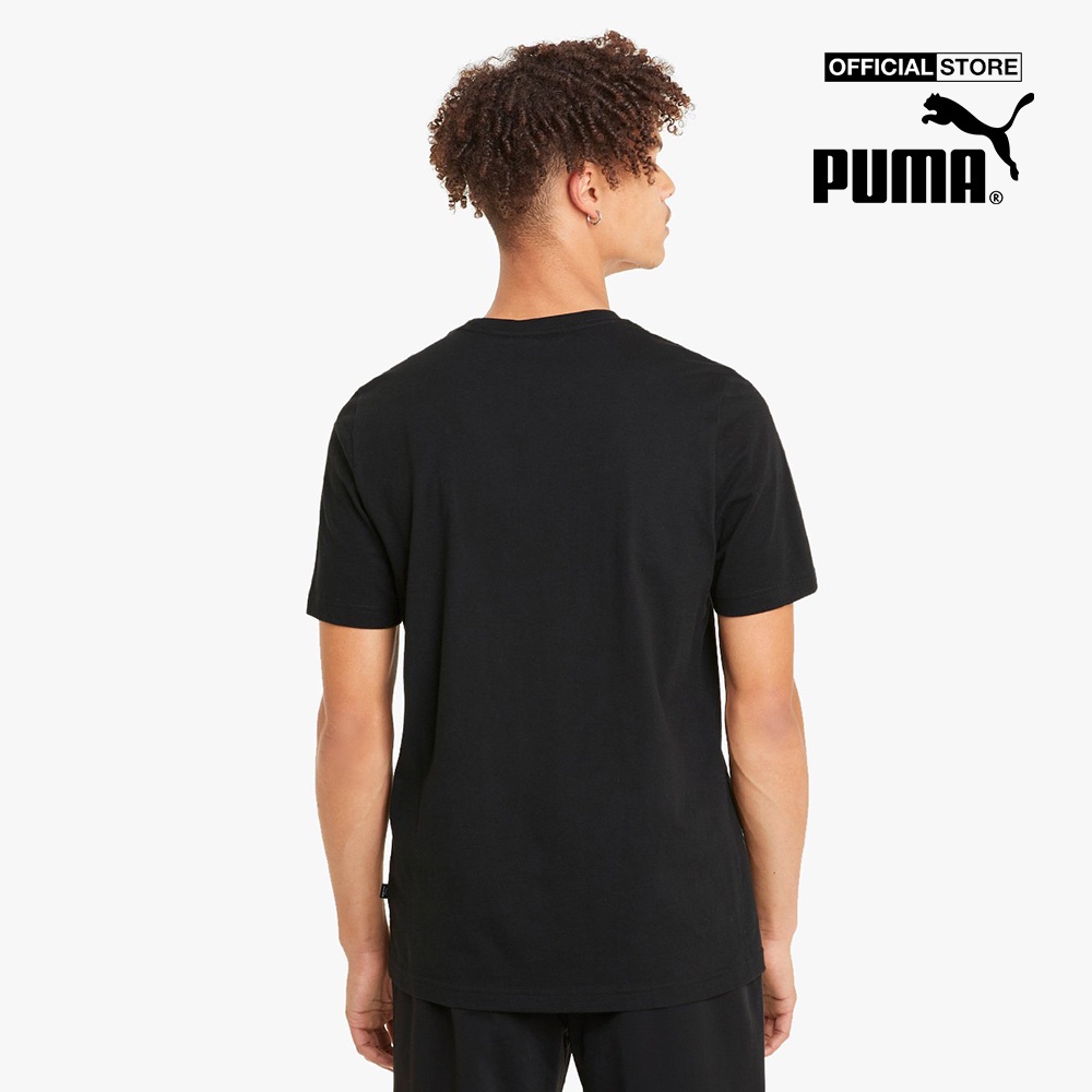 PUMA - Áo thun thể thao nam ngắn tay Essentials Logo Train 586666-01