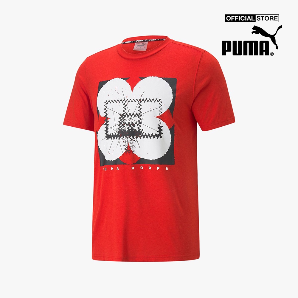 PUMA - Áo thun nam cổ tròn tay ngắn hiện đại 536490-01