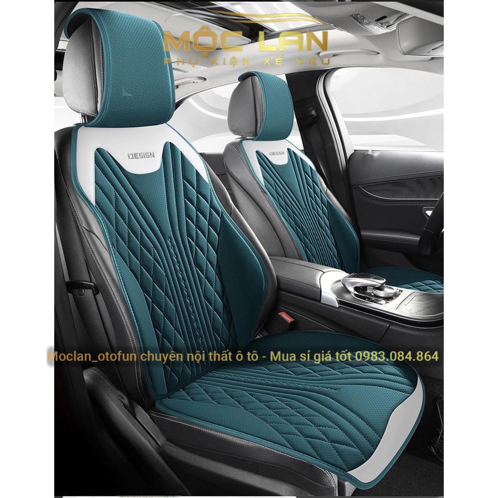 Lót ghế da ô tô NAPPA cao cấp hàng Design thiết kế có lỗ thông hơi kiểu dáng thể thao phù hợp mọi loại xe