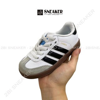 Giày trẻ em samba trắng cao cấp TE