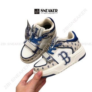 Giày trẻ em MLB xanh trắng cao cấp TE