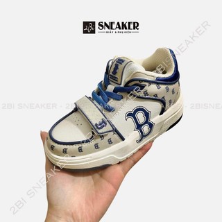 Giày trẻ em MLB xanh trắng cao cấp TE