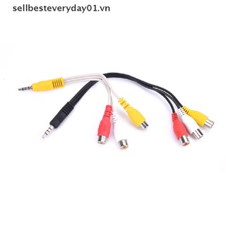 Cáp chuyển đổi âm thanh / hình ảnh giắc cắm 3.5mm av sang 3rca