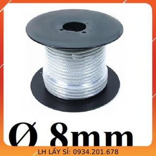 Dây cáp thép bọc nhựa phi dài 1 mét – 1000 mét