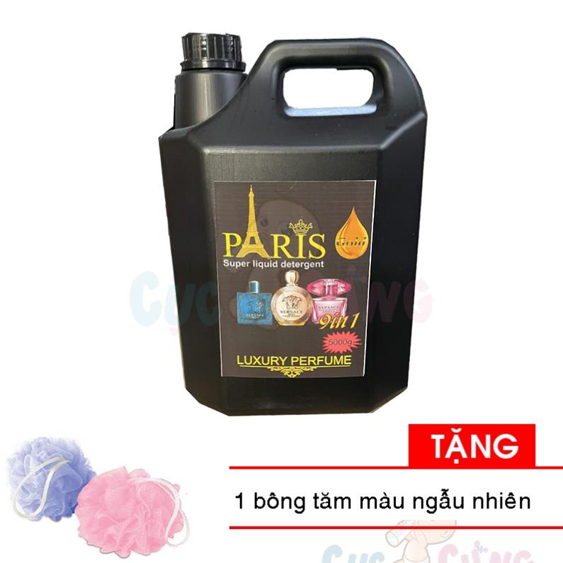 Nước giặt thái lan thơm lâu Paris hương nước hoa Thái Lan 5 lít  Tặng 1 bông tắm màu ngẫu nhiên