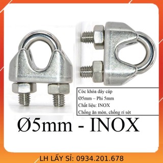 Cóc khóa cáp phi inox
