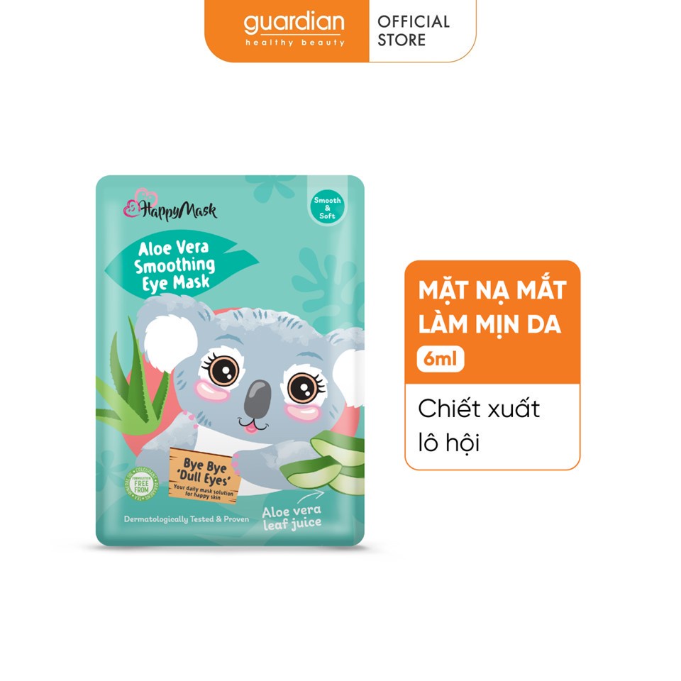 Mặt Nạ Mắt Làm Dịu Da Happy Mask Aloe Vera Smoothing Eye Mask Chiết Xuất Nha Đam 6ml