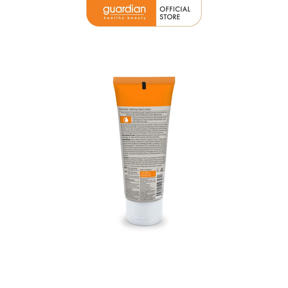 Kem Dưỡng Da Tay Thư Giãn Guardian Lavender Calming Hand Cream Chiết Xuất Hoa Oải Hương 60ml