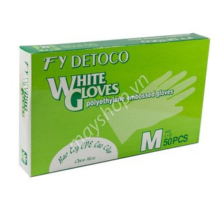 Găng tay nilon dẻo CPE cao cấp, size M - hanadolambanh