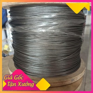 Cáp inox 304 (5 ly, 6 ly, 8 ly, 10 ly) cáp thép Hn