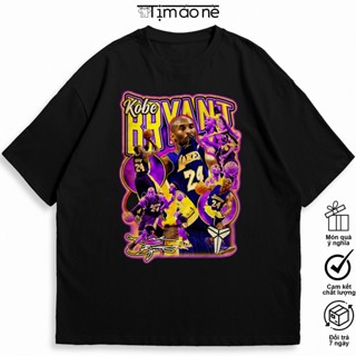 Áo Thun Kobe Bryant, Áo Kobe 24 Cho Fan Bóng Rổ, Áo Bóng Rổ Vintage. Áo Cotton Nam Nữ Unisex Màu Đen