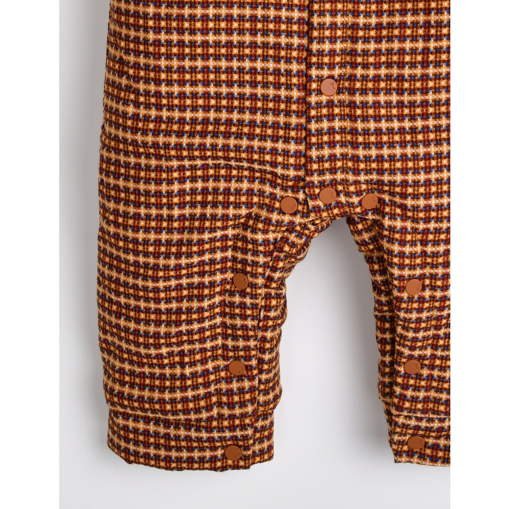 Body dạ chần bông M.oimoln xuất Hàn kẻ caro cam nâu