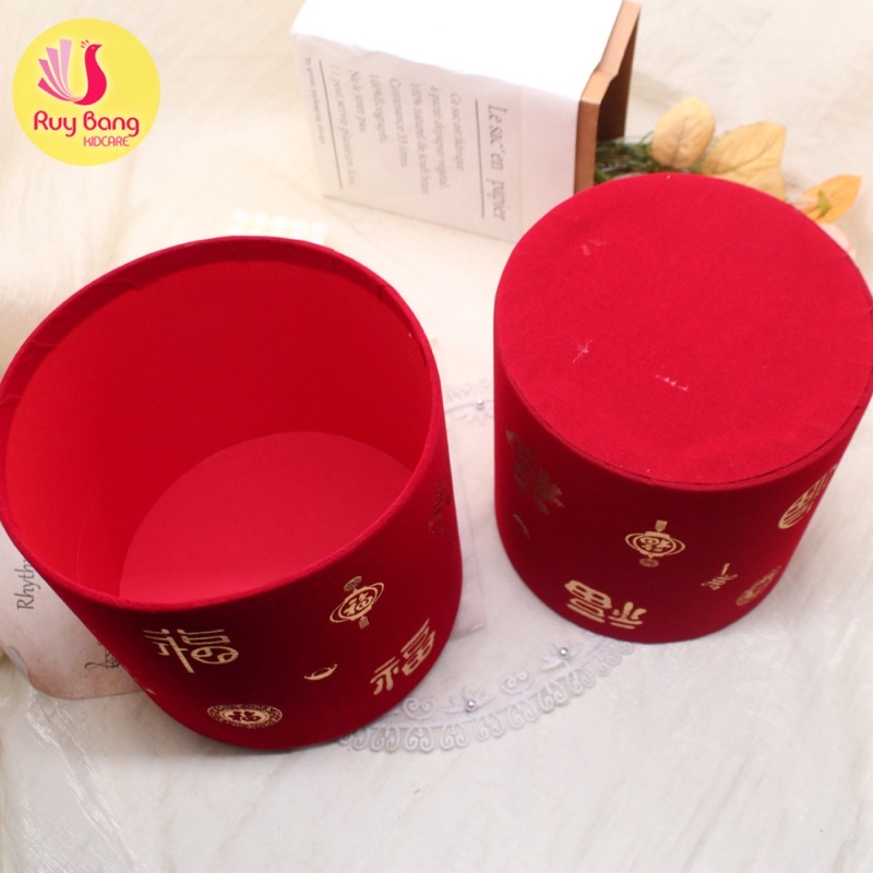 Hộp cắm hoa hình trụ, Bình cắm đào đông, lúa mạch, bình cắm hoa Tết