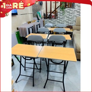 Bộ Bàn Ghế Gấp Gọn Học Sinh Sinh Viên Mở Lớp Học ( cao 70 mặt 40x60 cm)