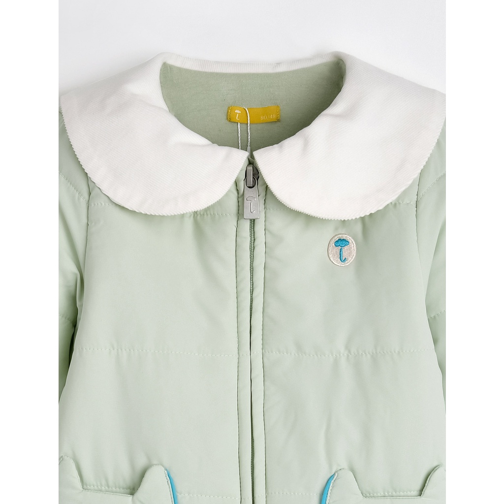 Body phao Moimoln cổ sen 2 màu mint / kem size 80 /90