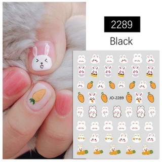 Sticker thỏ dán móng/ Sticker dán móng hình thỏ