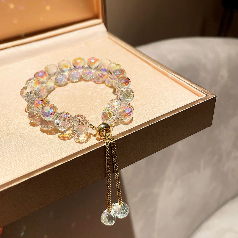 Vòng Đeo Tay Đính Pha Lê Siêu Nhẹ Thời Trang Mùa Hè Sang Trọng Cho Nữ