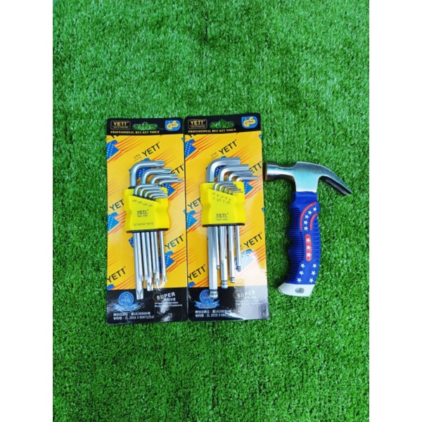 Combo 2 bộ lục giác và 1 cây búa mini