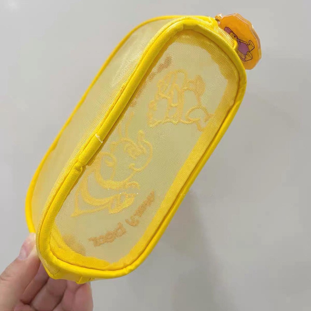 Túi Lưới Đựng Mỹ Phẩm Thêu Hình Ba Chú Voi Hoạt Hình Dễ Thương Phong Cách Nhật Bản