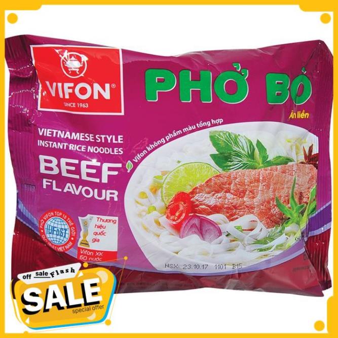 Combo 10 Gói Phở Bò - Phở Gà Vifon 65g Kozemy