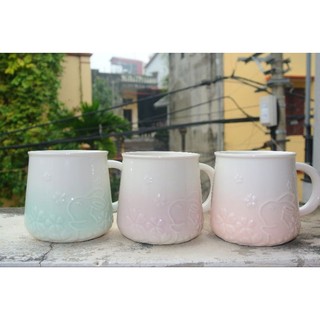Cốc sứ thỏ 400ml không kèm nắp và thìa