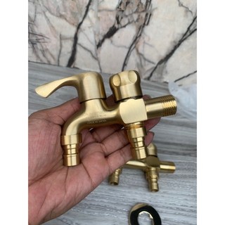 Vòi đôi đồng thau okayamachi made in japan
