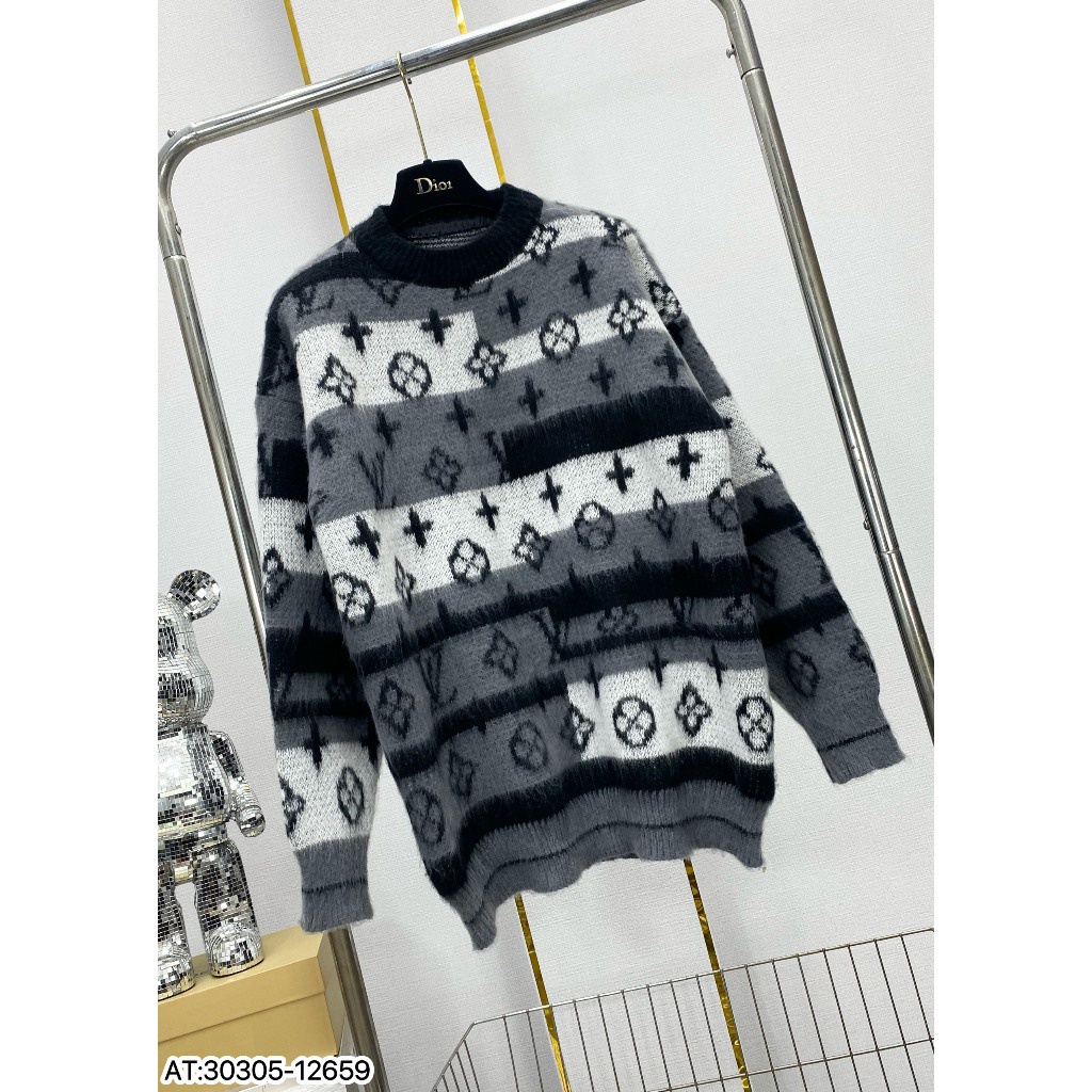 Áo Len Nam Nữ Cổ Bo Tròn Hàng Len Cao Cấp-Áo Len LV Hàng Loại 1 Cao Cấp Hottrend 2023