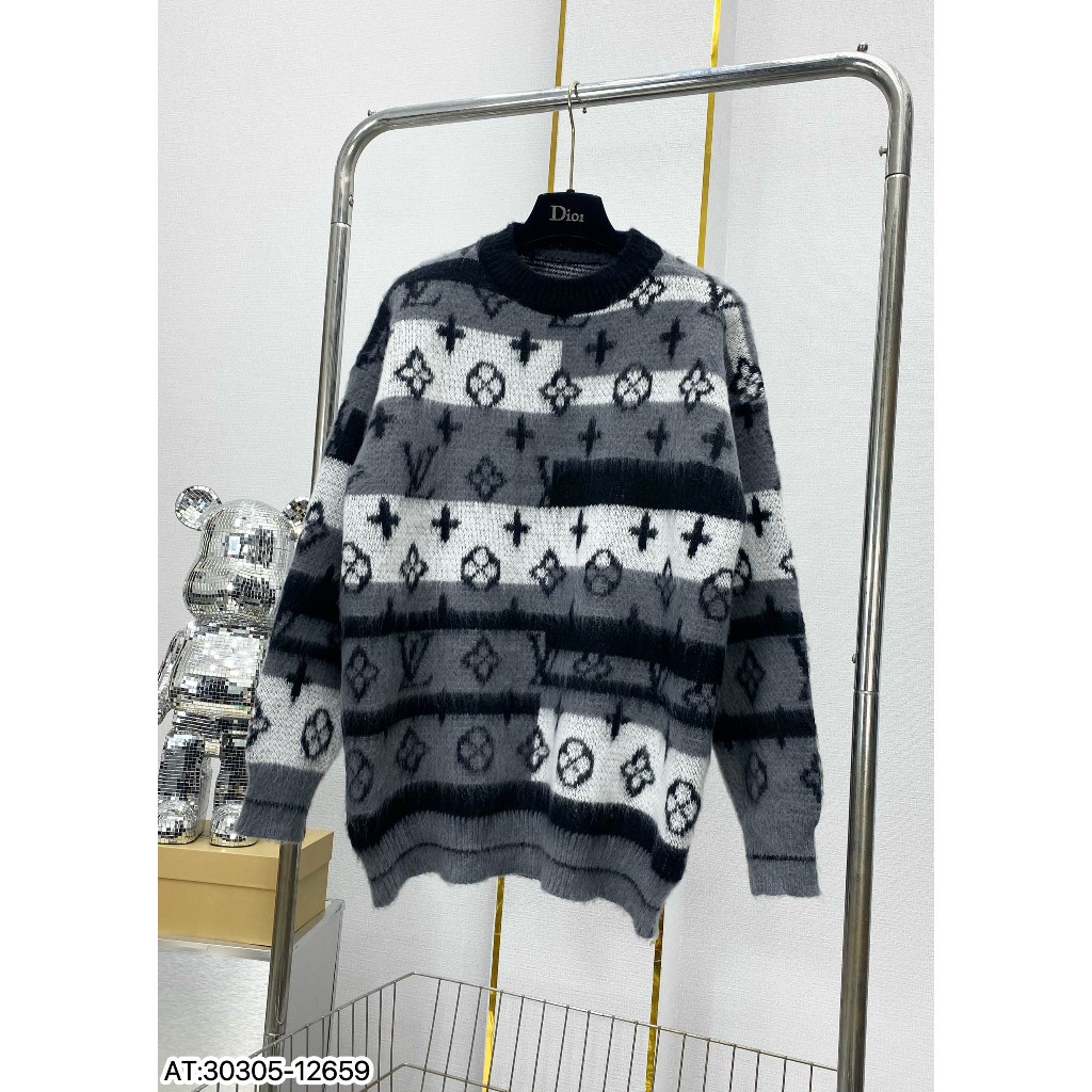 Áo Len Nam Nữ Cổ Bo Tròn Hàng Len Cao Cấp-Áo Len LV Hàng Loại 1 Cao Cấp Hottrend 2023