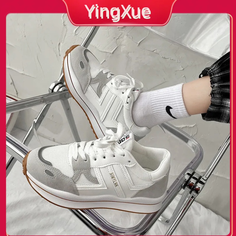 2023 Giày Mới Giày Thể Thao Nữ Sinh Viên Phong Cách Hàn Quốc Thời Trang Giày Chạy Bộ Nhẹ Đa Năng Cho Nữ
