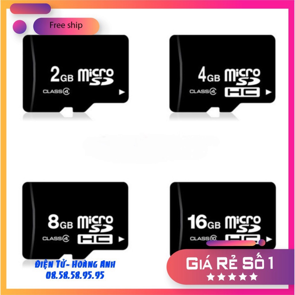 Thẻ nhớ Micro SD 4GB 8GB 16GB 32GB 64GB 128GB TF 2GB chất lượng cao cho điện thoại/máy nghe nhạc MP3 .ZL.08.58.58.95.95
