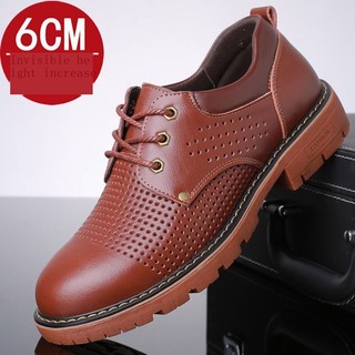 Giày Da Thật Đế Độn 6cm Dành Cho Nam