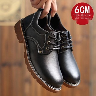 Giày Da Thật Đế Độn 6cm Dành Cho Nam