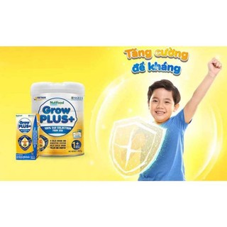 Combo 2lon Sữa bột Nuti Growplus vàng 0+/1+ 800g (mẫu mới NNRIS)