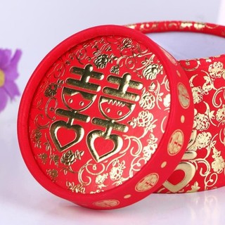 Combo 50 Hộp quà cưới / Hộp trà màu nhung đỏ ánh vàng