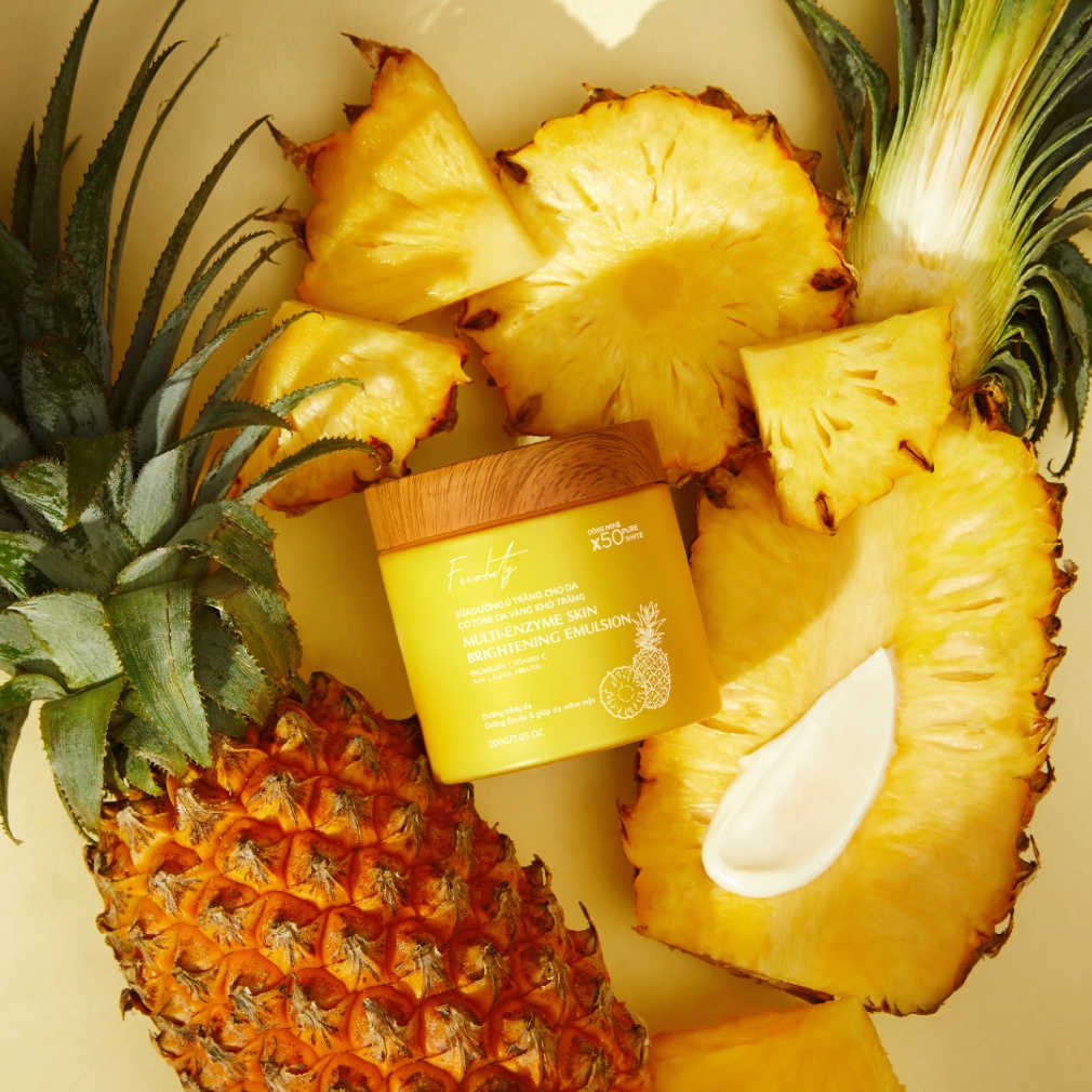 Bộ sản phẩm Dứa dưỡng trắng da dành cho tông da vàng khó trắng Freshity