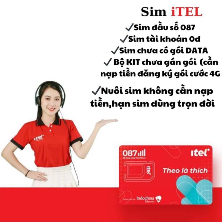 Sim ITELECOM Nghe Gọi, Tạo Tài Khoản Chuyên Shope,Bank,Fb, Zl,Whats